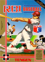 Box cover for RBI Baseball on the Nintendo NES.