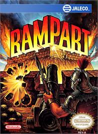 Box cover for Rampart on the Nintendo NES.