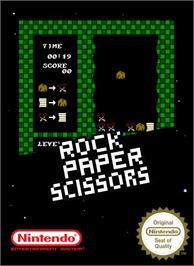 Box cover for Rock Paper Scissors on the Nintendo NES.