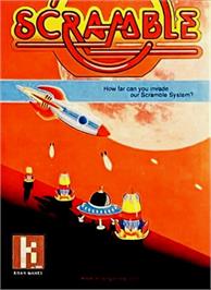 Box cover for Scramble on the Nintendo NES.