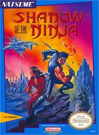 Box cover for Shadow of the Ninja on the Nintendo NES.