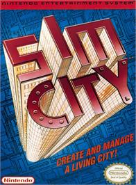 Box cover for Sim City on the Nintendo NES.
