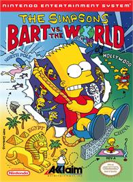 Box cover for Simpsons - Bart Vs The World, The on the Nintendo NES.