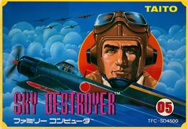 Box cover for Sky Destroyer on the Nintendo NES.