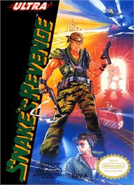 Box cover for Snake's Revenge on the Nintendo NES.