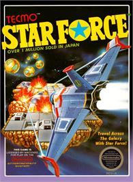 Box cover for Star Force on the Nintendo NES.