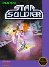 Box cover for Star Soldier on the Nintendo NES.