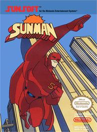 Box cover for Sunman on the Nintendo NES.