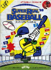 Box cover for Super Real Baseball '88 on the Nintendo NES.