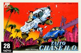 Box cover for Taito Chase H.q. on the Nintendo NES.