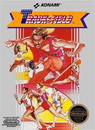 Box cover for Track And Field on the Nintendo NES.
