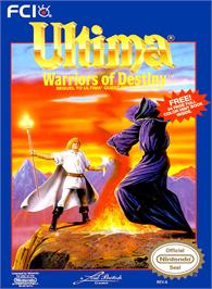 Box cover for Ultima - Warriors Of Destiny on the Nintendo NES.