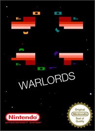 Box cover for Warlords on the Nintendo NES.