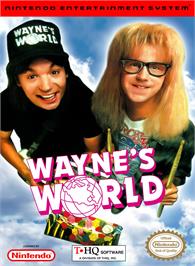 Box cover for Wayne's World on the Nintendo NES.