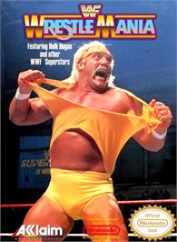 Box cover for Wwf Wrestlemania on the Nintendo NES.