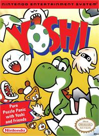 Box cover for Yoshi's Cookie on the Nintendo NES.