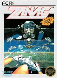 Box cover for Zanac on the Nintendo NES.