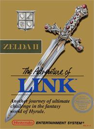 Box cover for Zelda II: The Adventure of Link on the Nintendo NES.