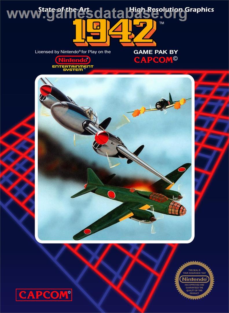 1942 - Nintendo NES - Artwork - Box
