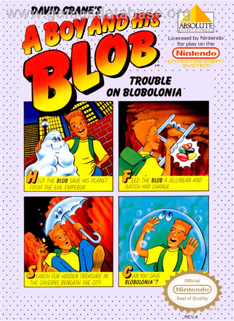 A Boy and his Blob: Trouble on Blobolonia - Nintendo NES - Artwork - Box