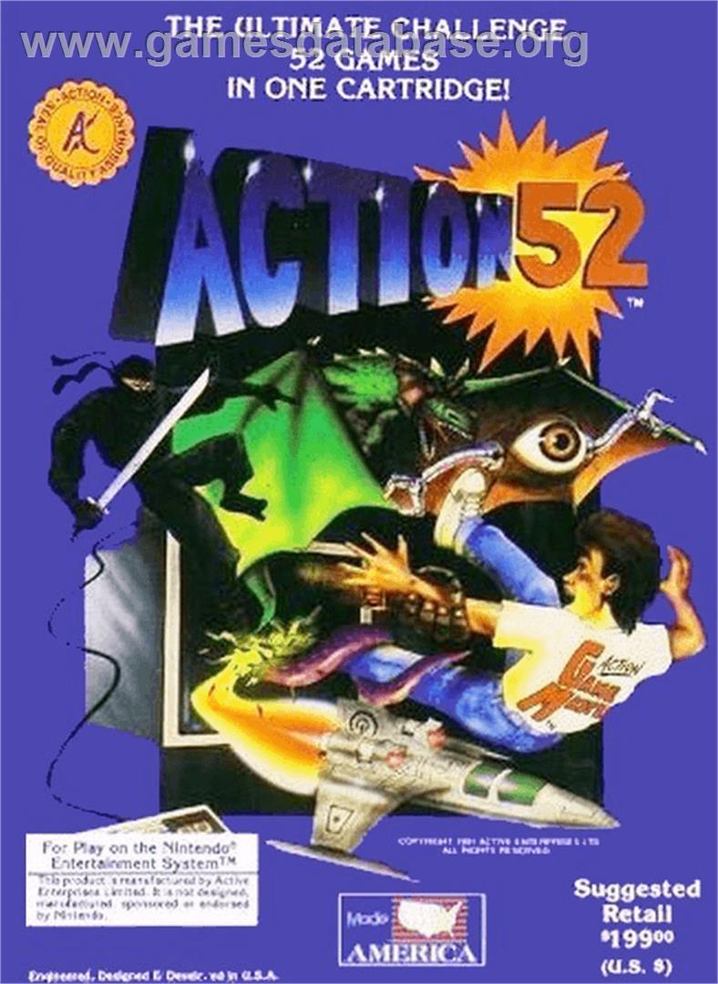 Action 52 - Nintendo NES - Artwork - Box