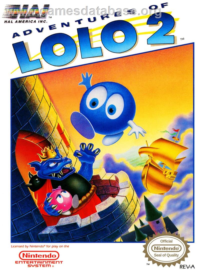 Adventures Of Lolo 2 - Nintendo NES - Artwork - Box