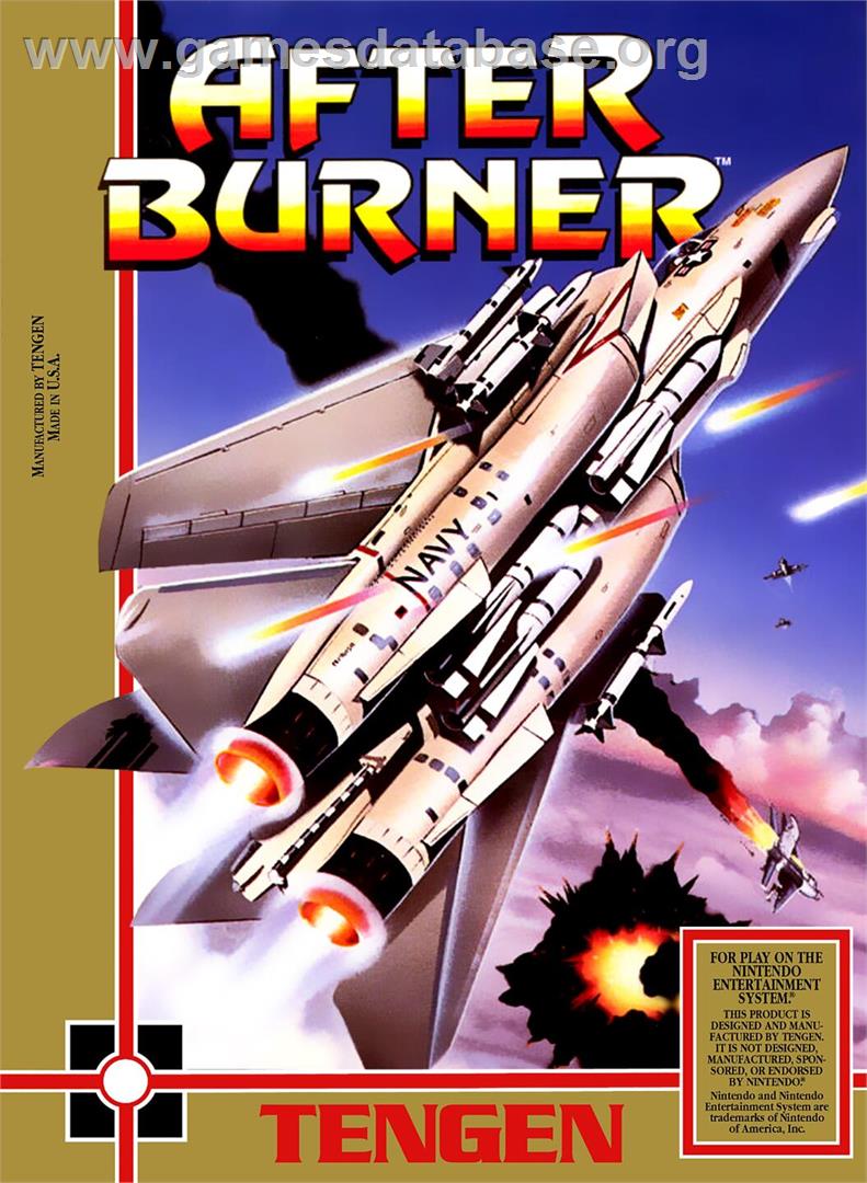 After Burner - Nintendo NES - Artwork - Box