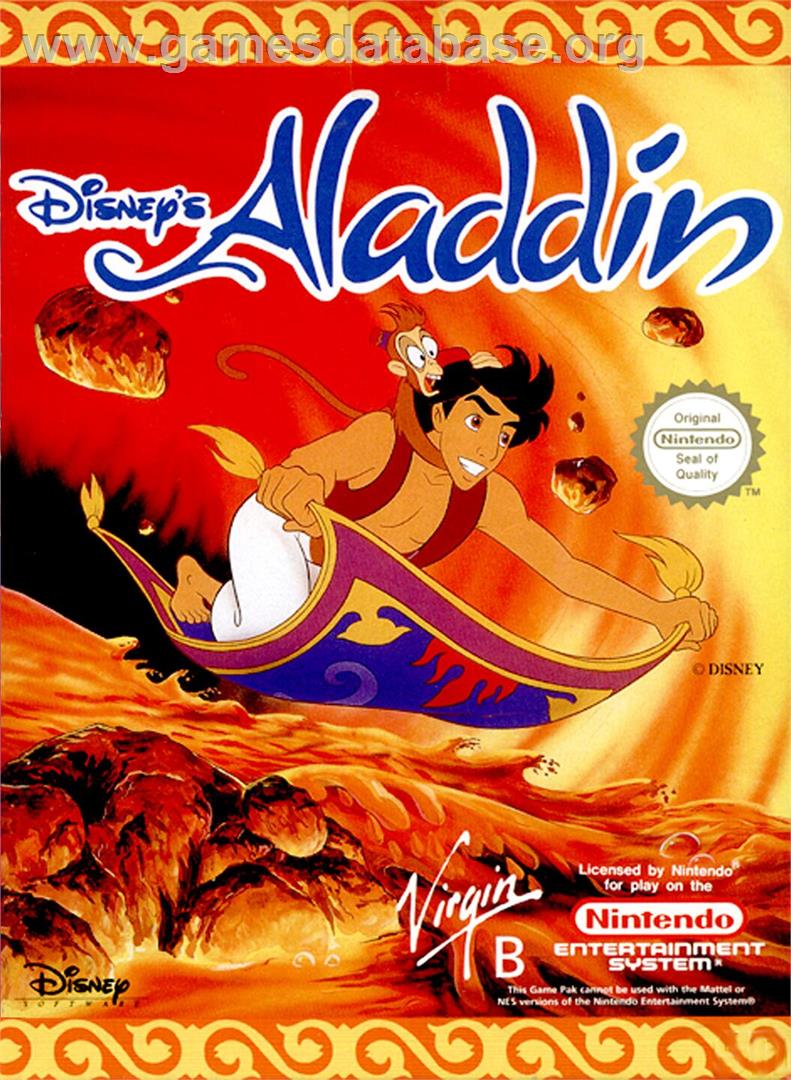 Aladdin - Nintendo NES - Artwork - Box