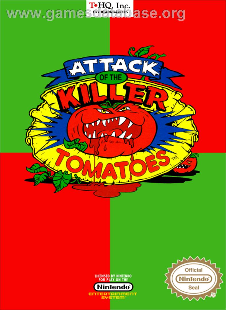 Attack of the Killer Tomatoes - Nintendo NES - Artwork - Box