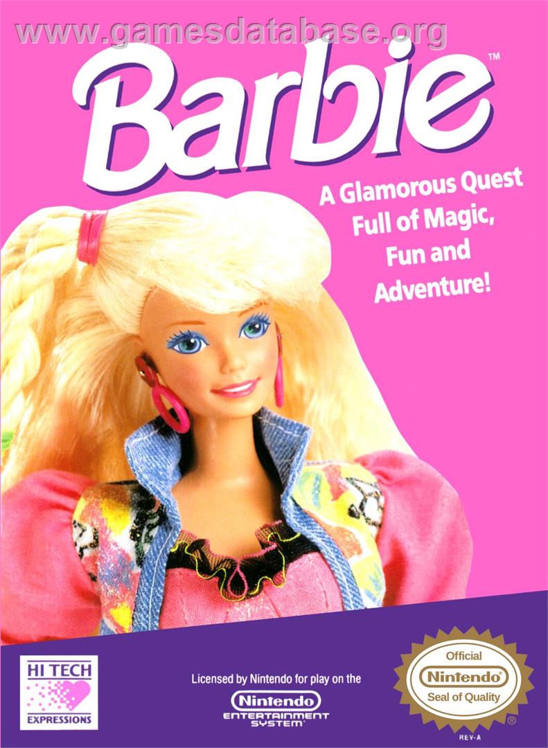 Barbie - Nintendo NES - Artwork - Box