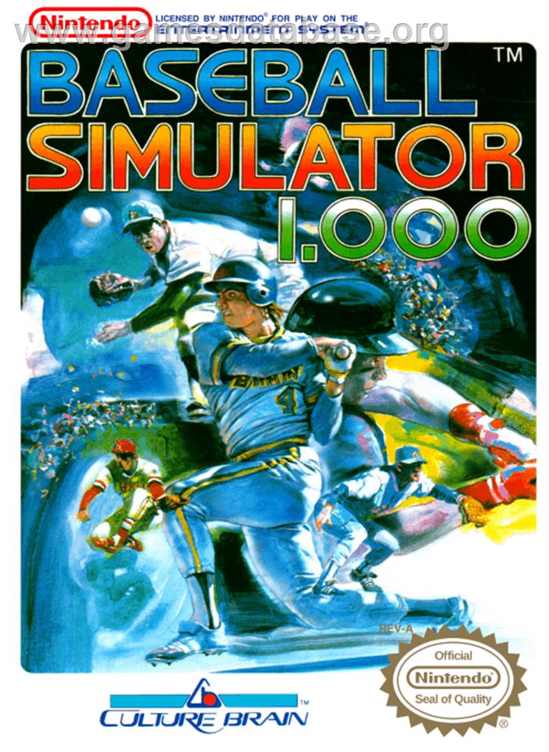 Baseball Simulator 1.000 - Nintendo NES - Artwork - Box