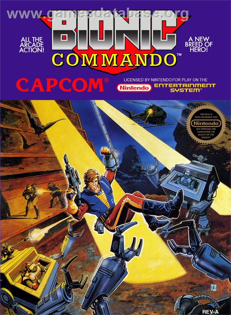 Bionic Commando - Nintendo NES - Artwork - Box