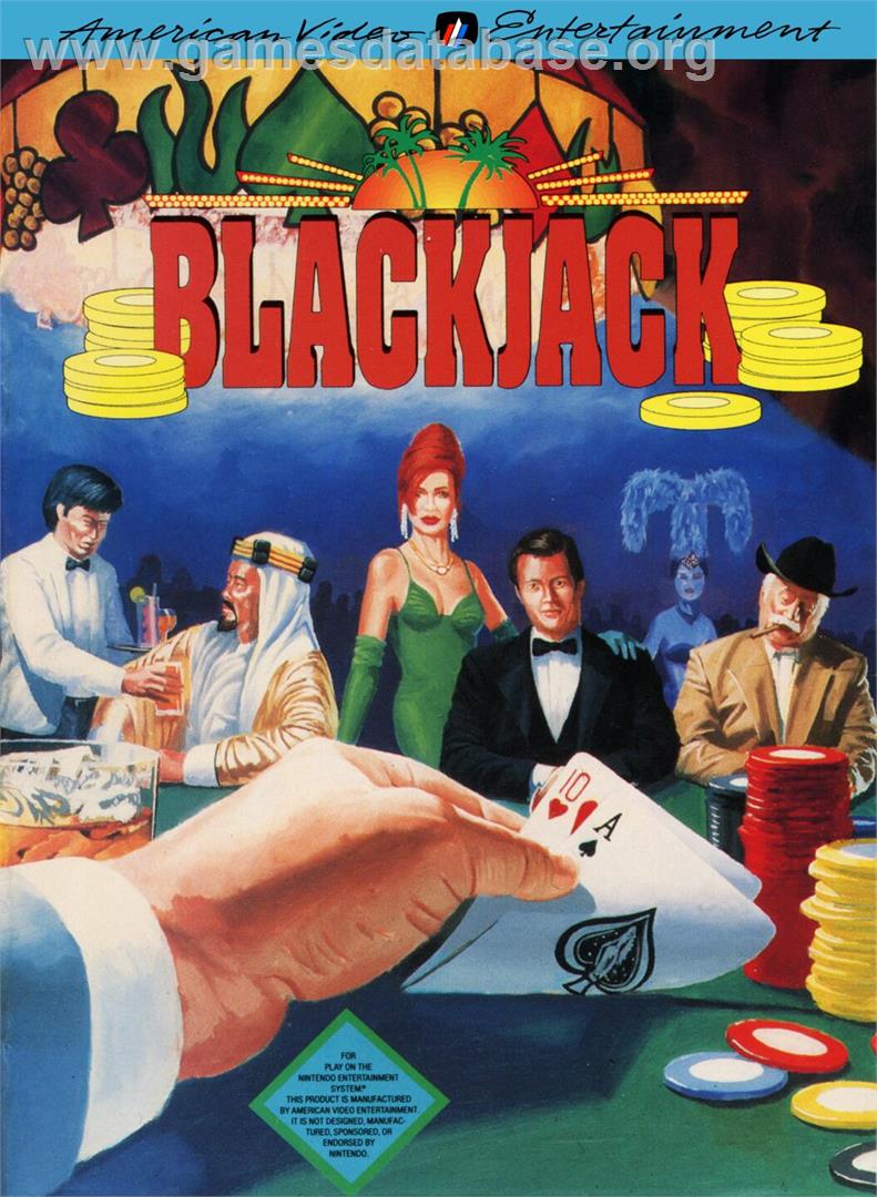 Blackjack - Nintendo NES - Artwork - Box