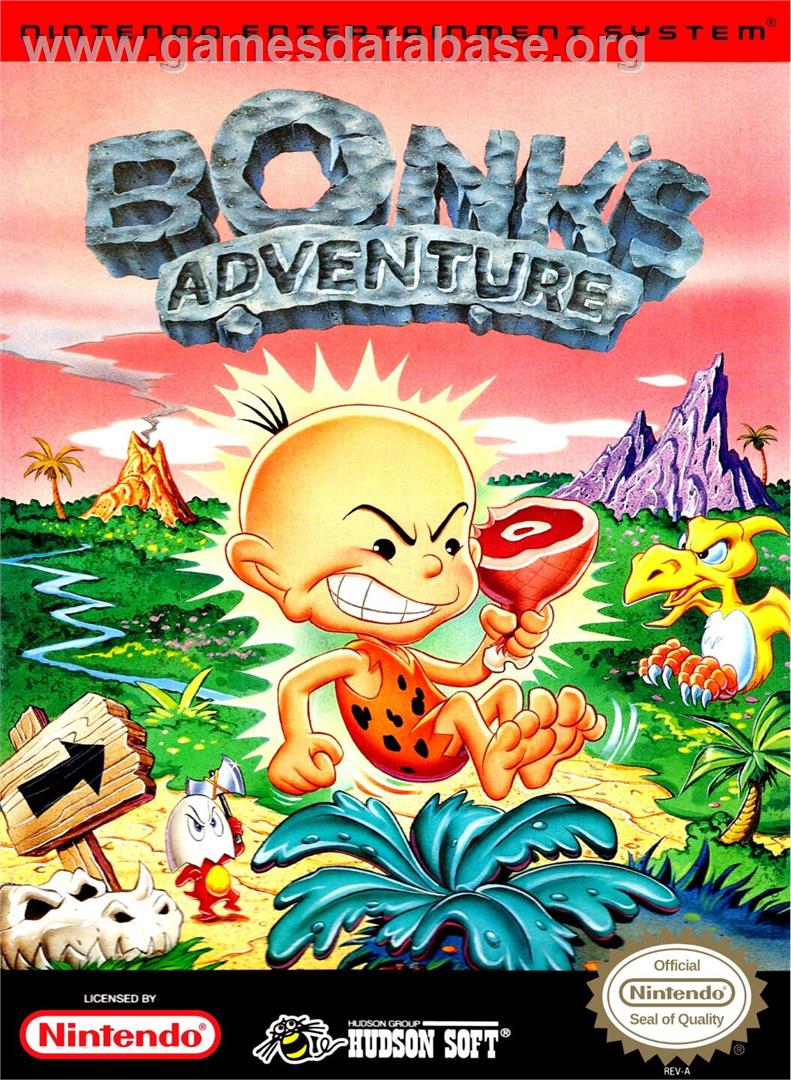 Bonk's Adventure - Nintendo NES - Artwork - Box