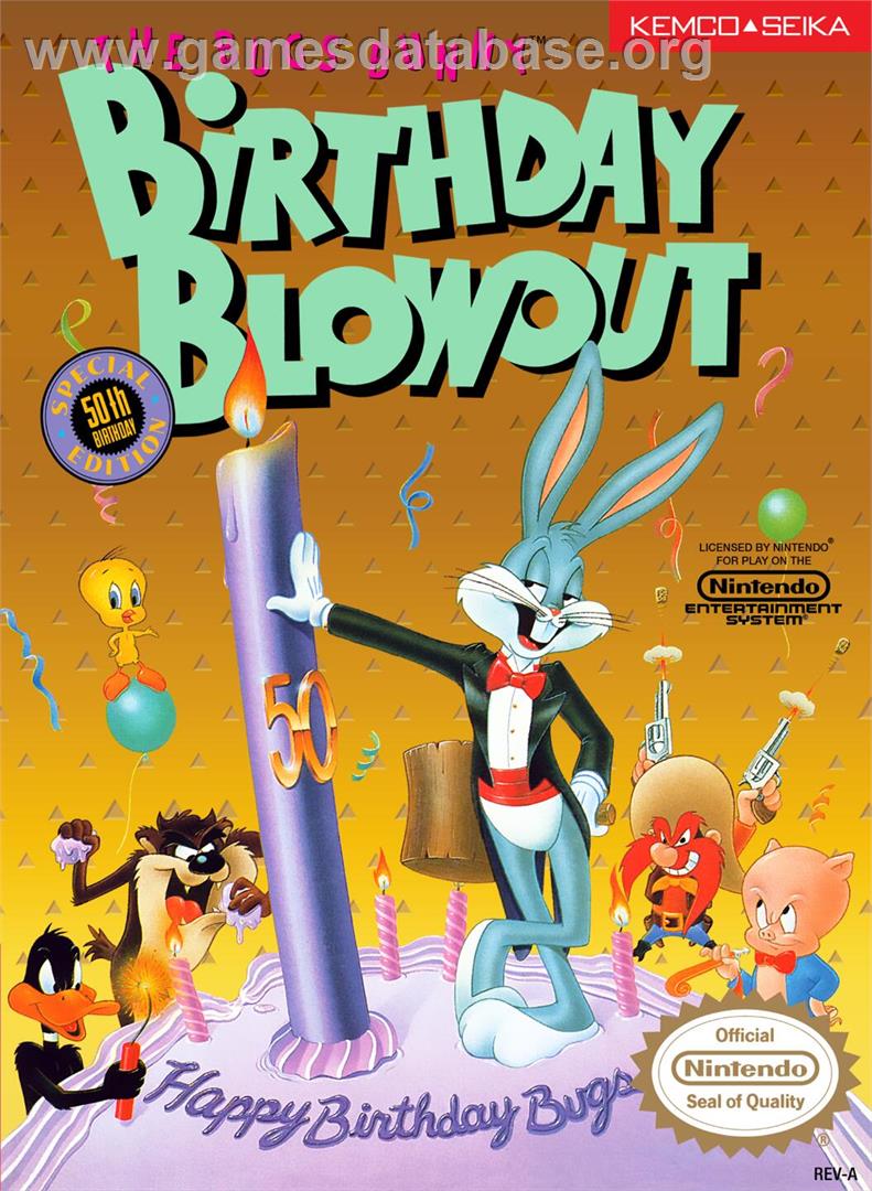 Bugs Bunny Blowout, The - Nintendo NES - Artwork - Box