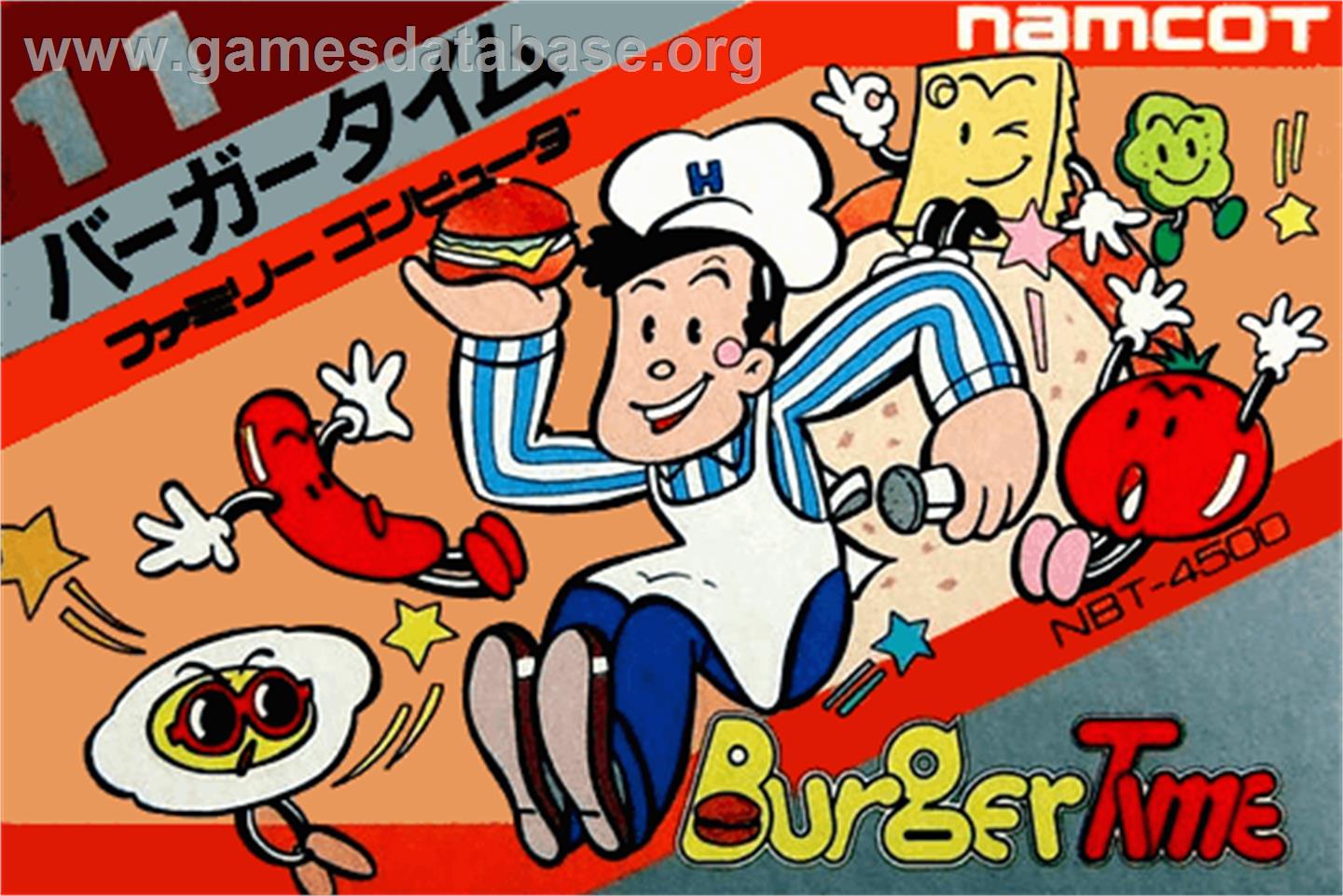 Burger Time - Nintendo NES - Artwork - Box