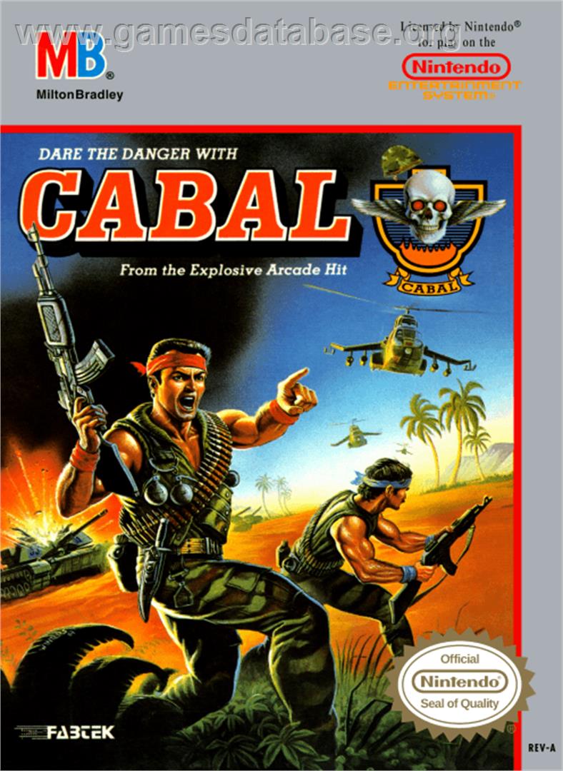 Cabal - Nintendo NES - Artwork - Box