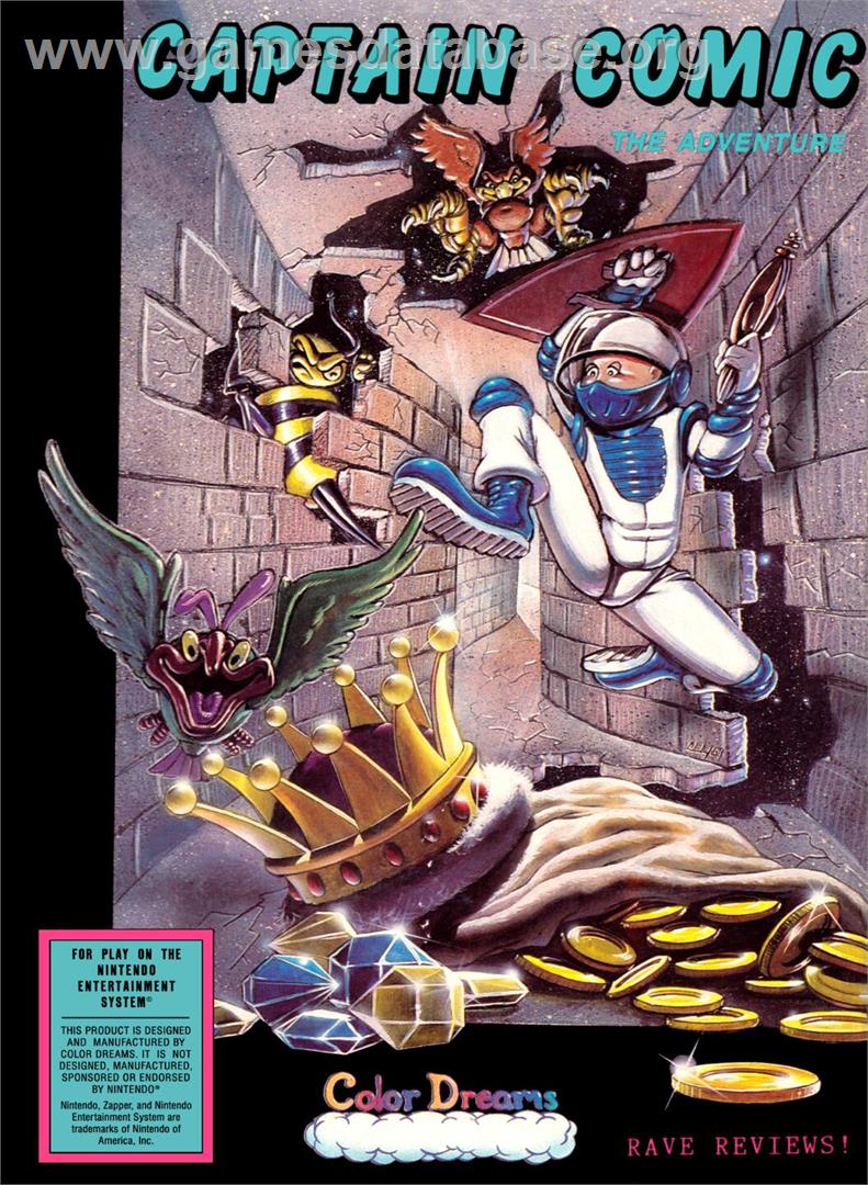 Captain Comic - The Adventure - Nintendo NES - Artwork - Box