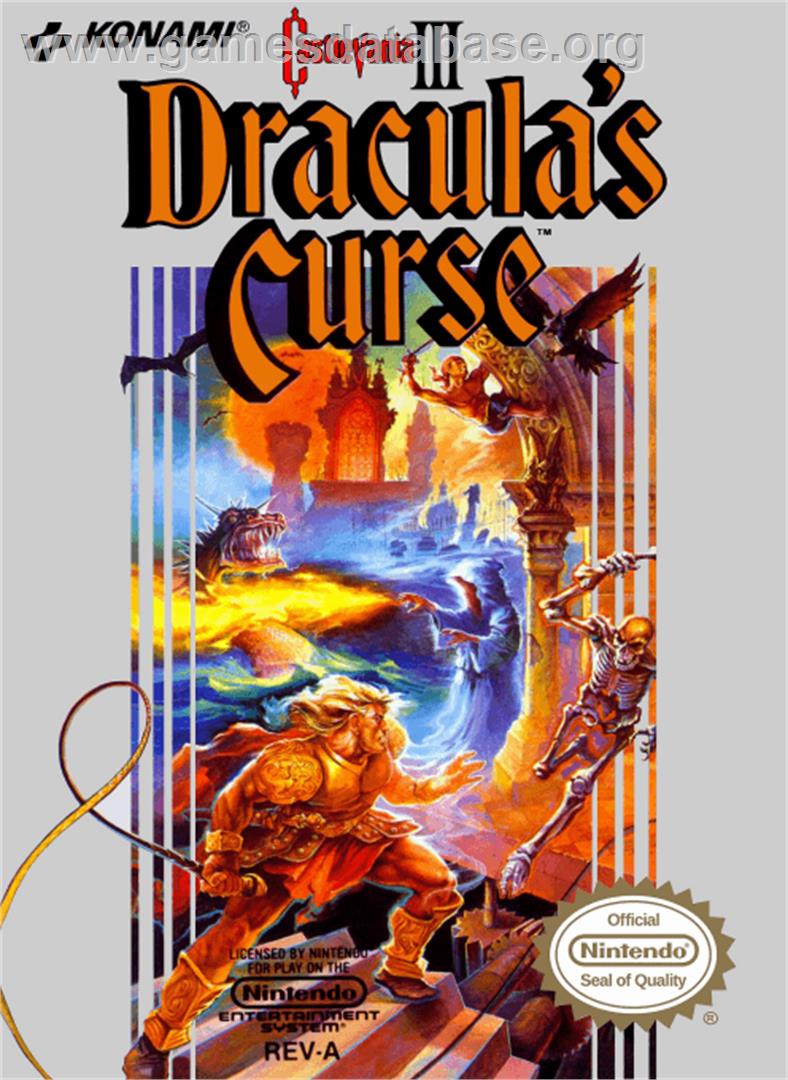 Castlevania III: Dracula's Curse - Nintendo NES - Artwork - Box