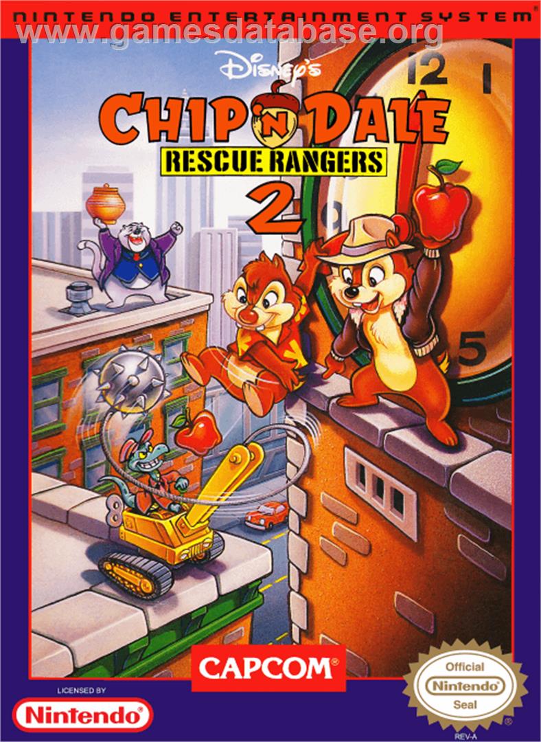 Chip 'N Dale Rescue Rangers 2 - Nintendo NES - Artwork - Box