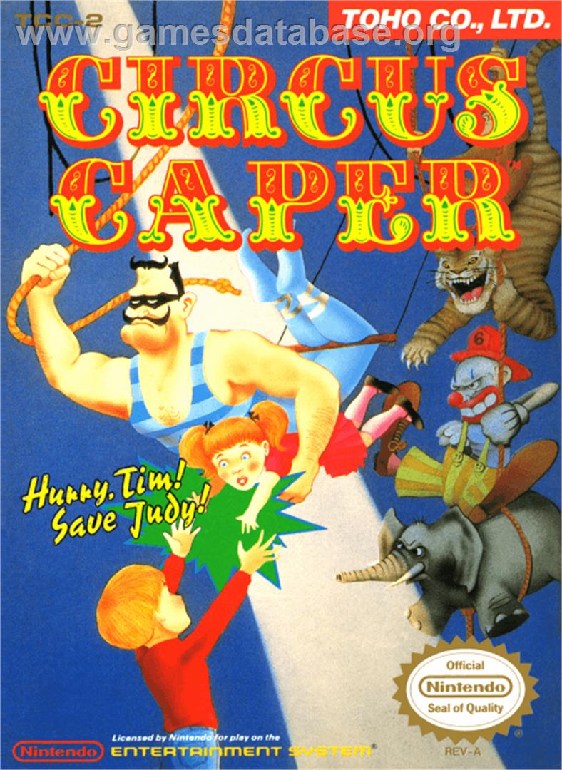 Circus Caper - Nintendo NES - Artwork - Box