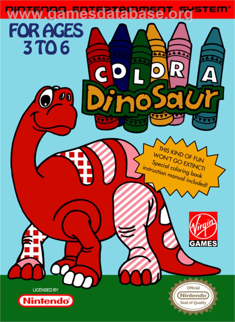 Color a Dinosaur - Nintendo NES - Artwork - Box