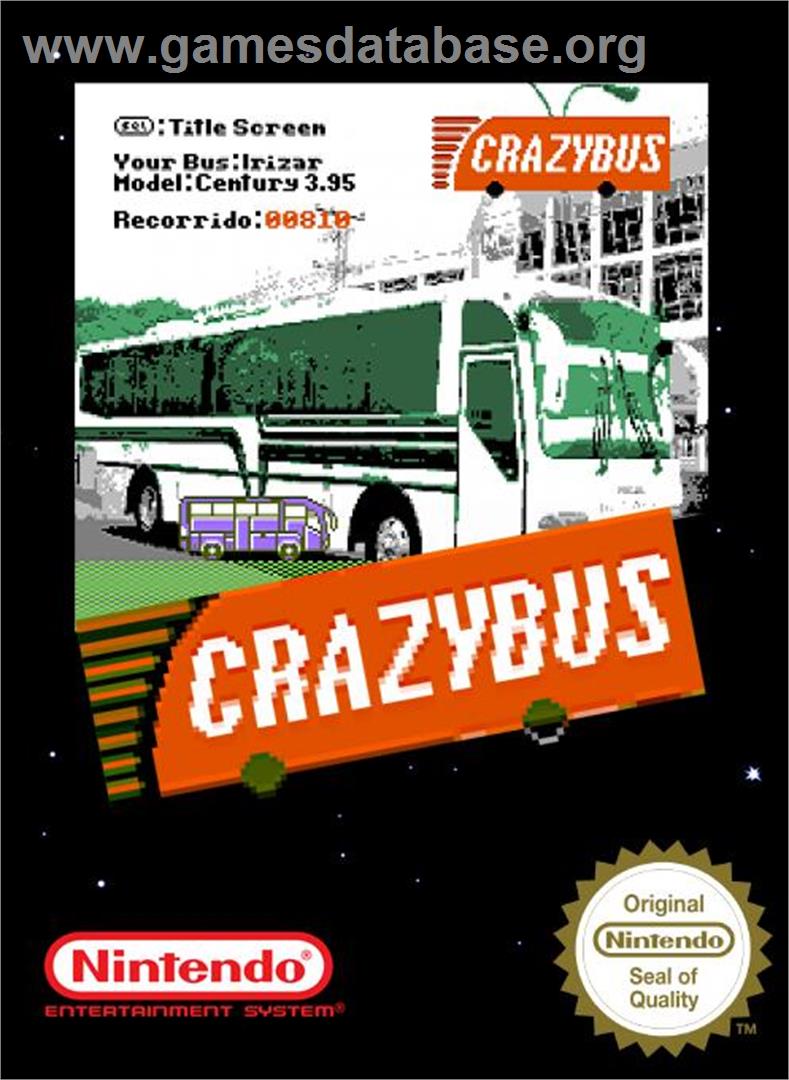 CrazyBus - Nintendo NES - Artwork - Box