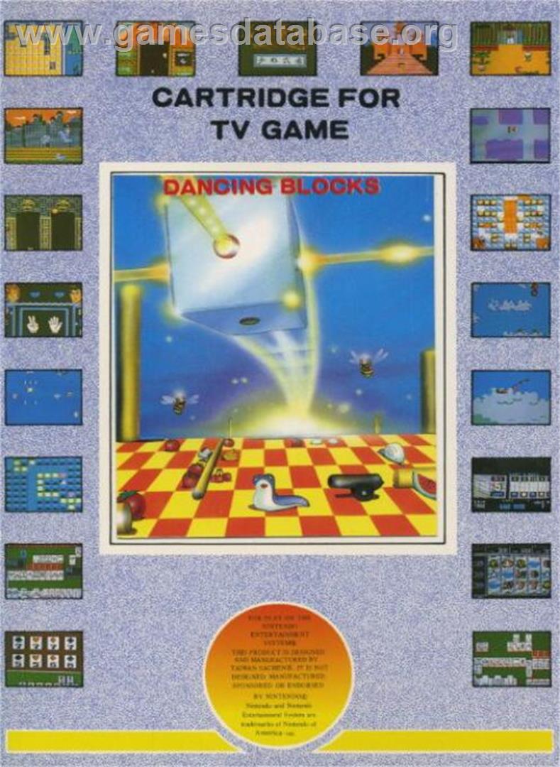 Dancing Blocks - Nintendo NES - Artwork - Box