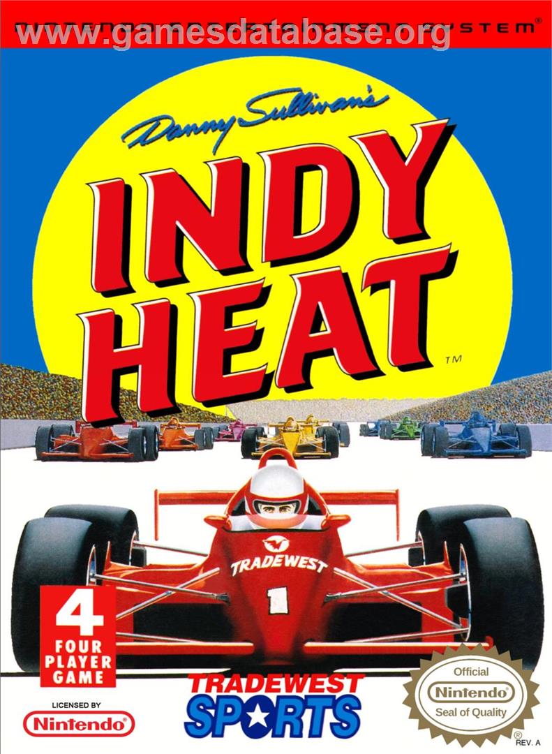 Danny Sullivan's Indy Heat - Nintendo NES - Artwork - Box