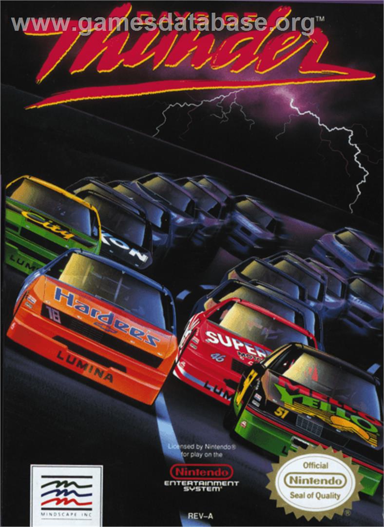 Days of Thunder - Nintendo NES - Artwork - Box