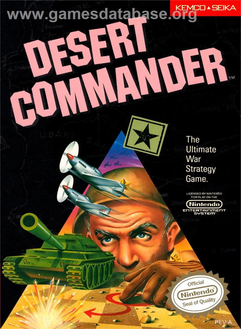 Desert Commander - Nintendo NES - Artwork - Box