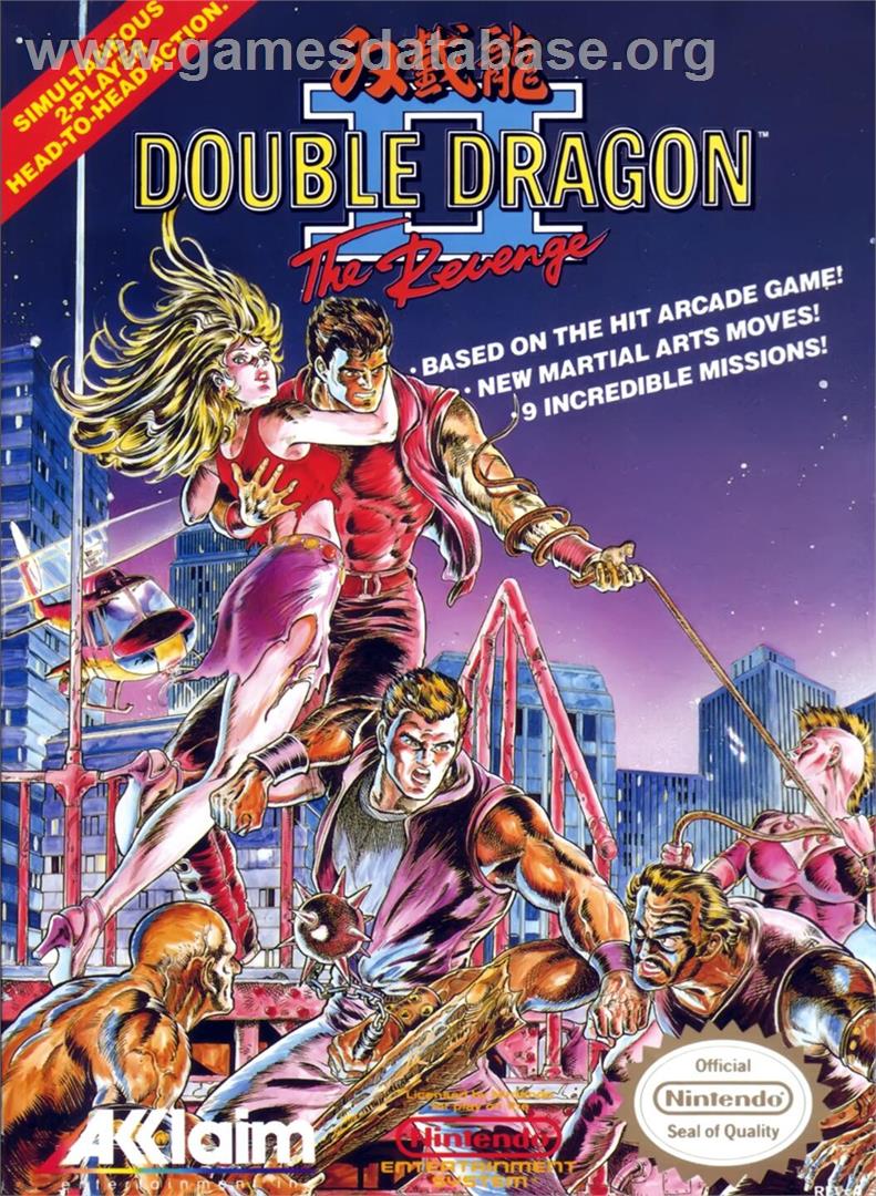 Double Dragon 2 - The Revenge - Nintendo NES - Artwork - Box