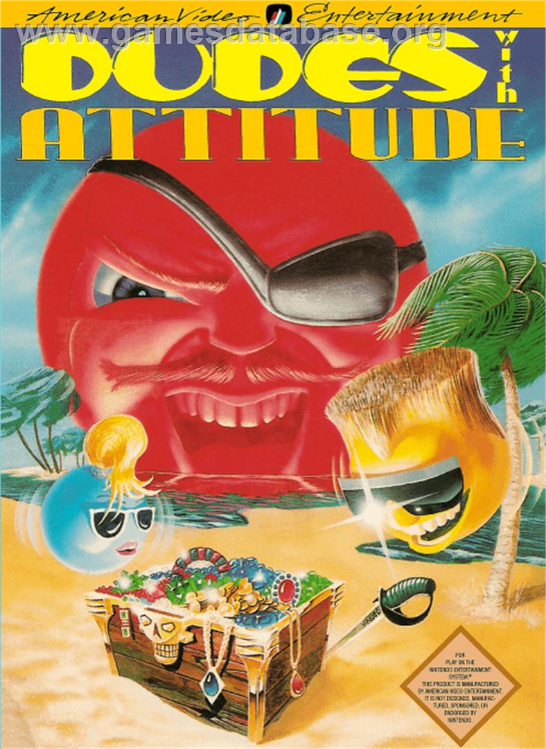 Dudes with Attitude - Nintendo NES - Artwork - Box