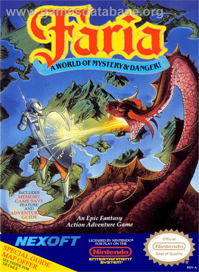Faria: A World of Mystery and Danger - Nintendo NES - Artwork - Box